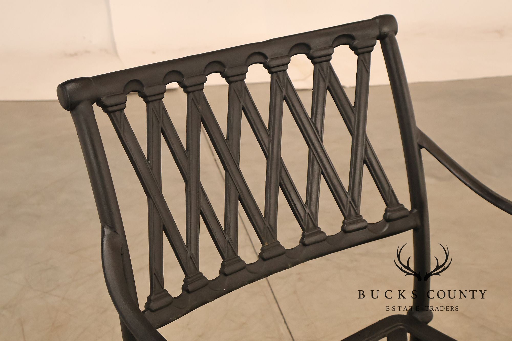 Hanamint Set Of 6 Cast Aluminum Patio Dining Chairs