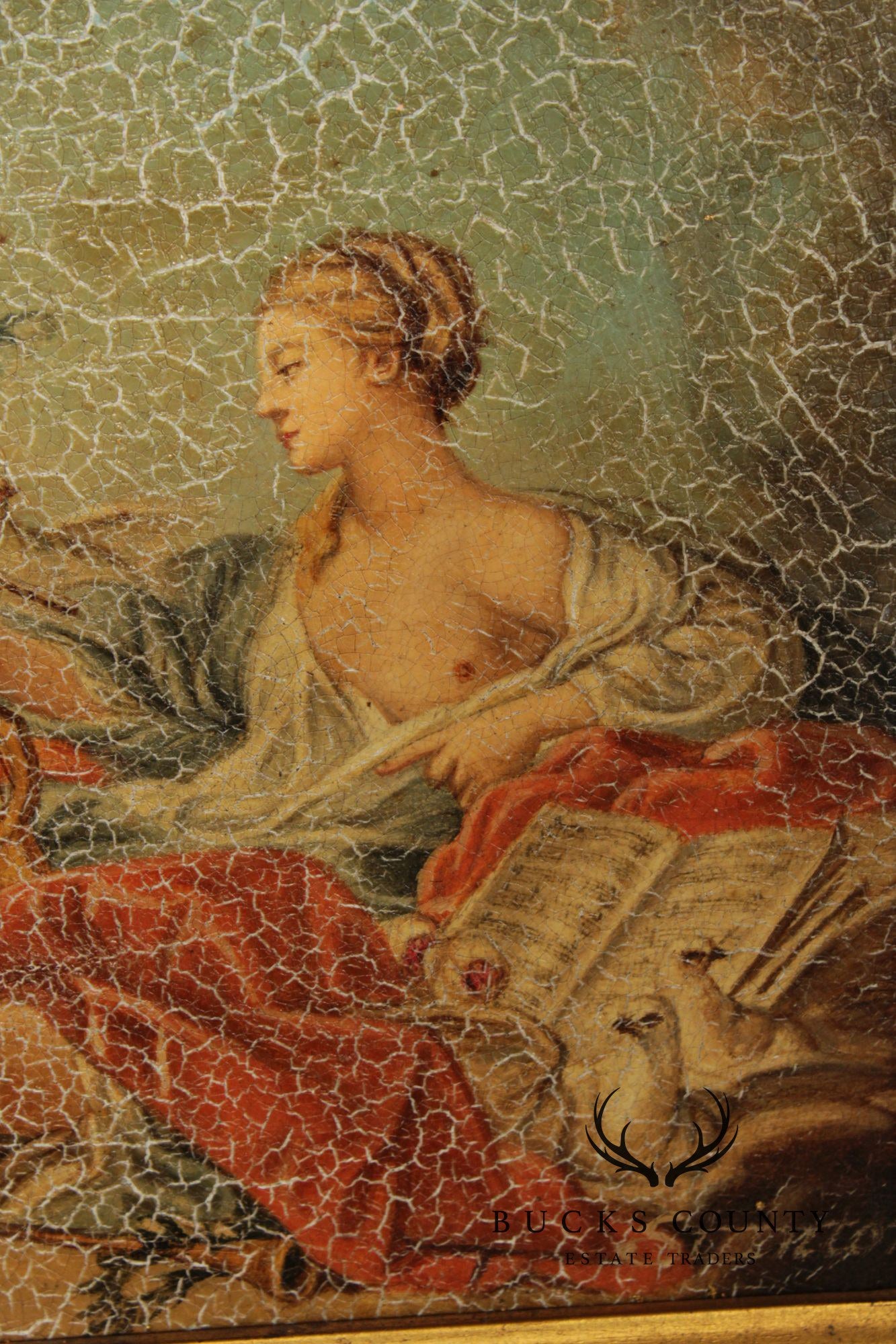 Renaissance Style Framed Painting, Venus & Cherubs