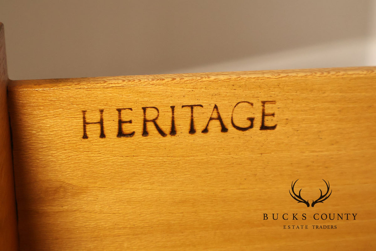 Heritage Campaign Style Walnut Nightstand