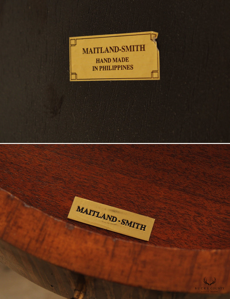 Maitland Smith Georgian Style Pedestal Game Table