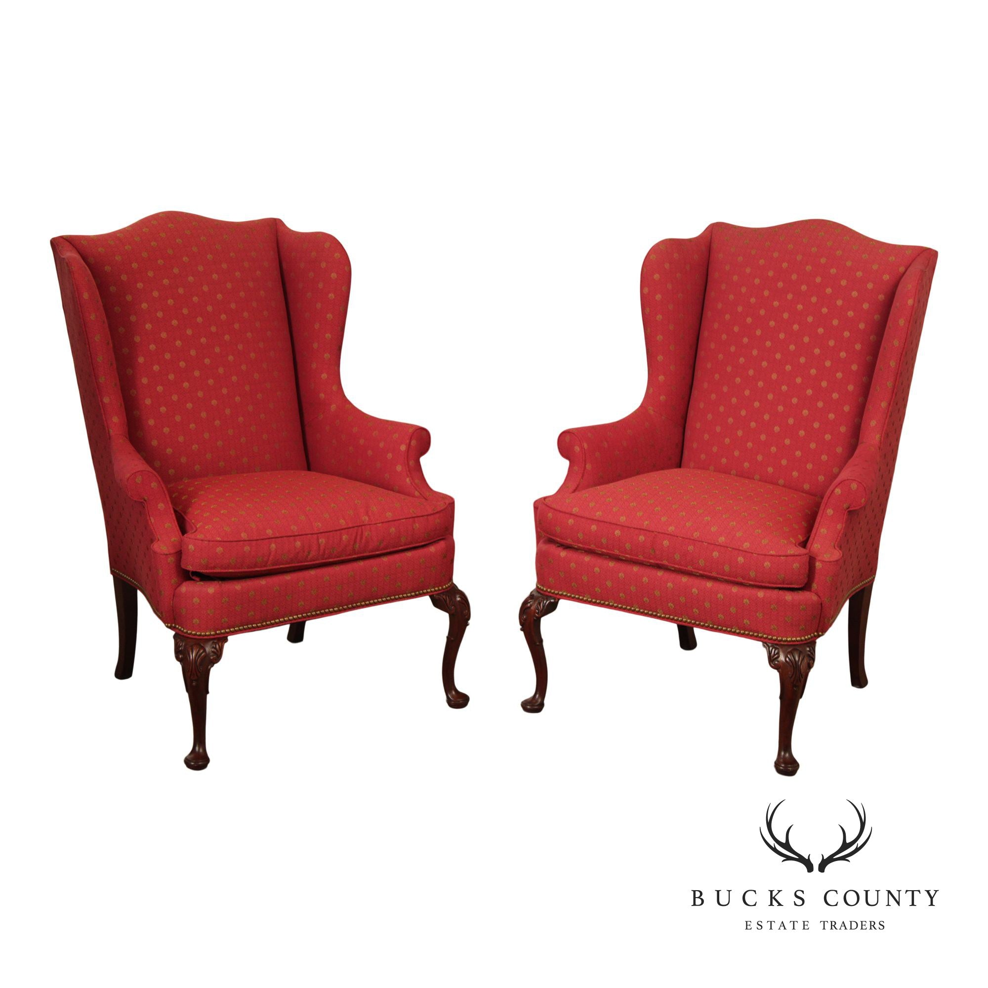 Hickory Chair 'Historical James River Plantations' Pair of Wing Chairs