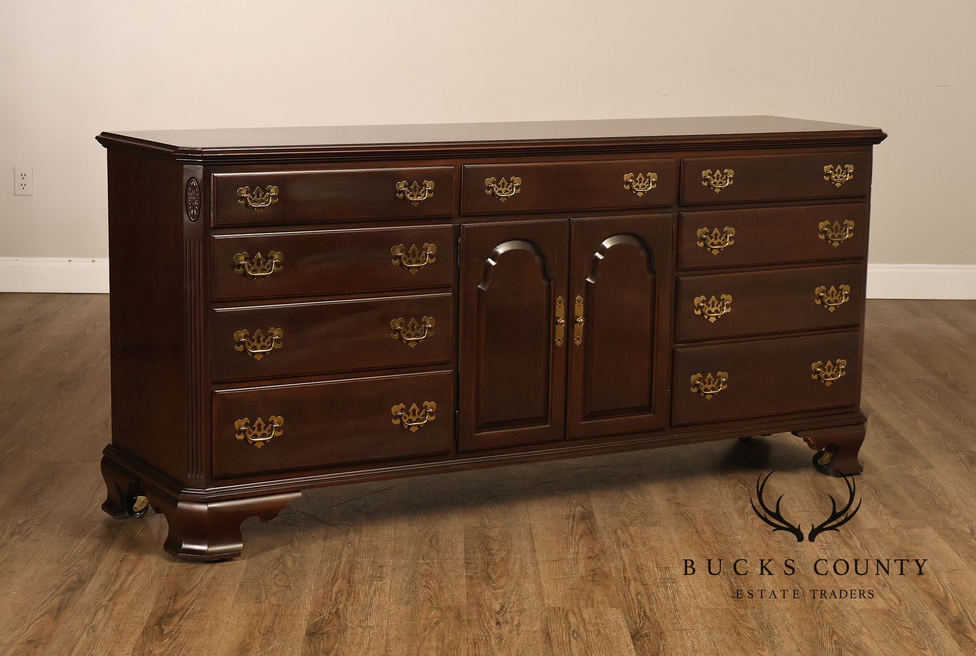 Ethan Allen 'Georgian Court' Cherry Triple Dresser