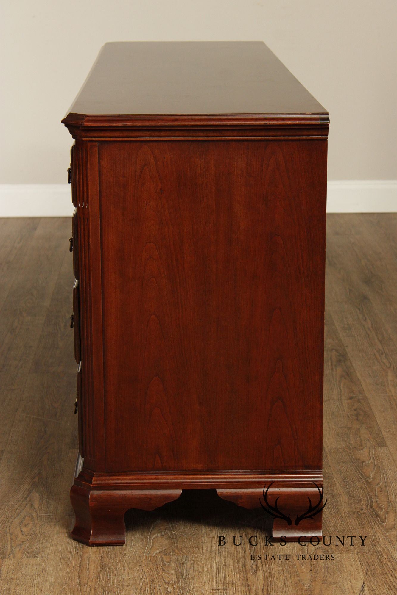 Drexel Chippendale Style Cherry Door Dresser