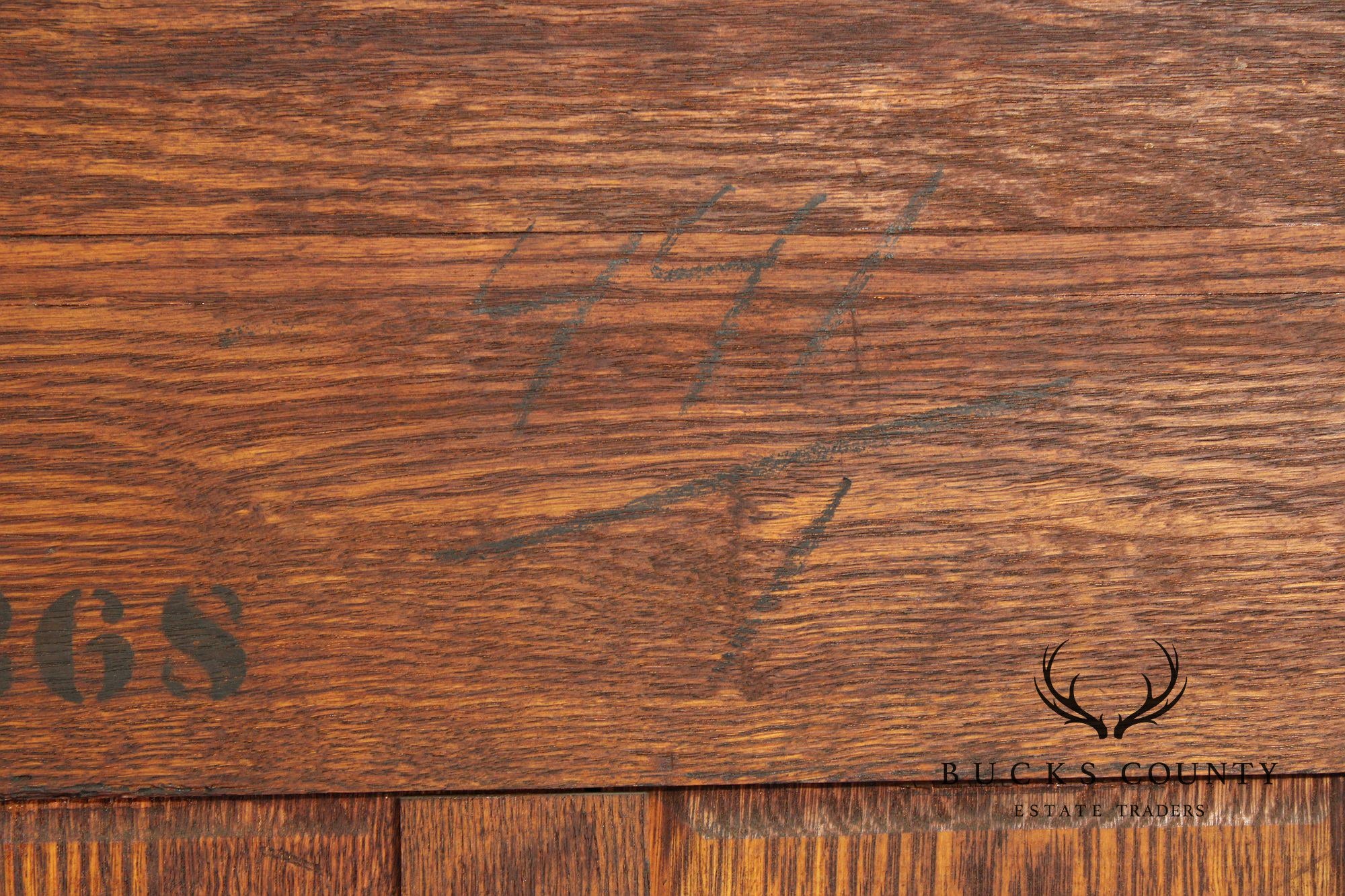 Antique Victorian Carved Oak Two-Door Bookcase