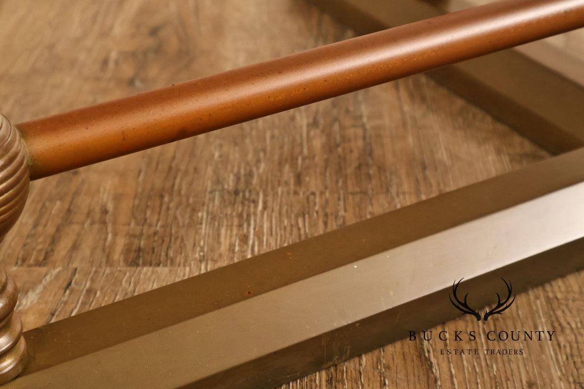 Traditional Brass Tone Fireplace Fender