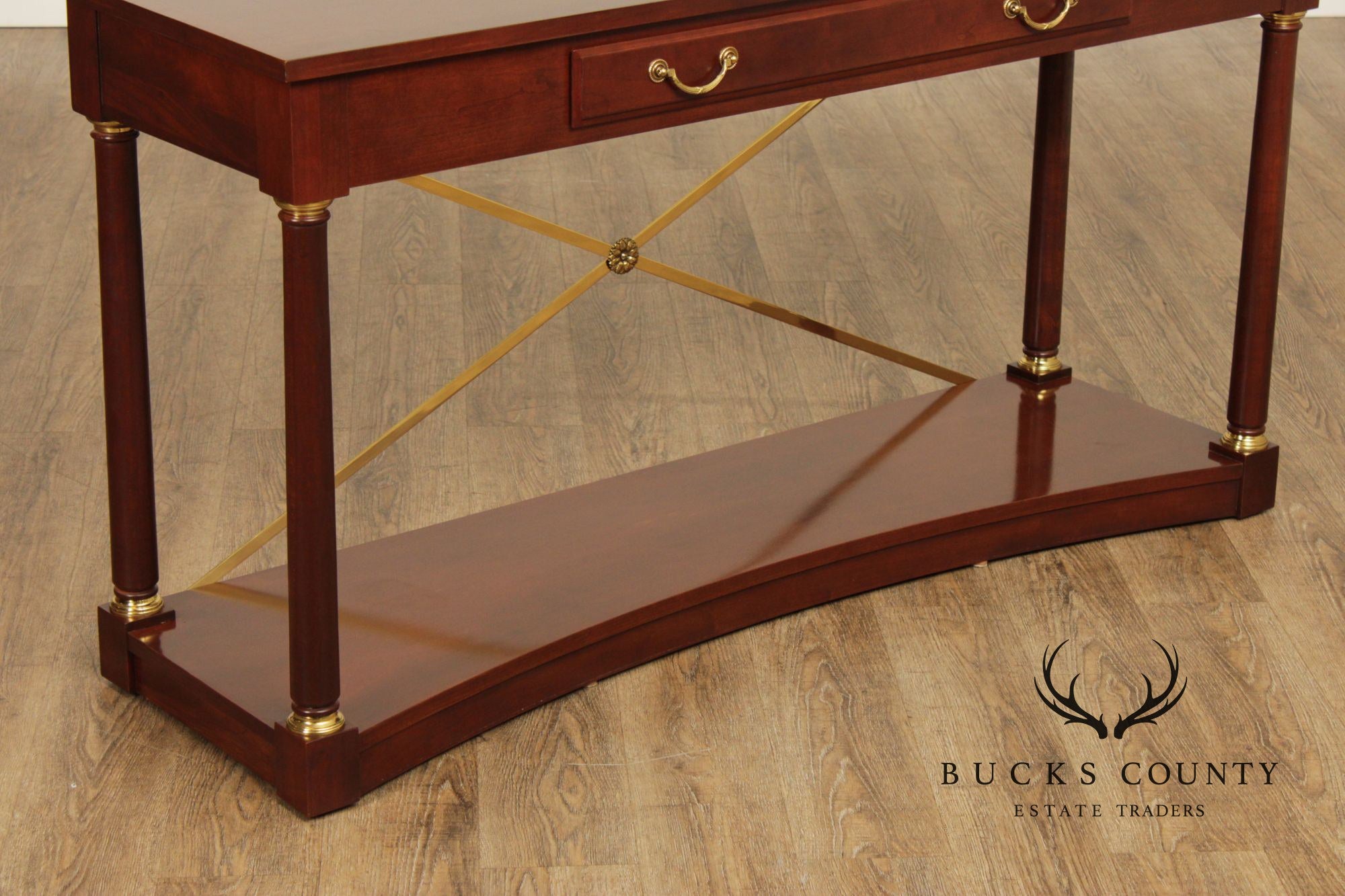 Ethan Allen 'Medallion' Cherry One-Drawer Console Table