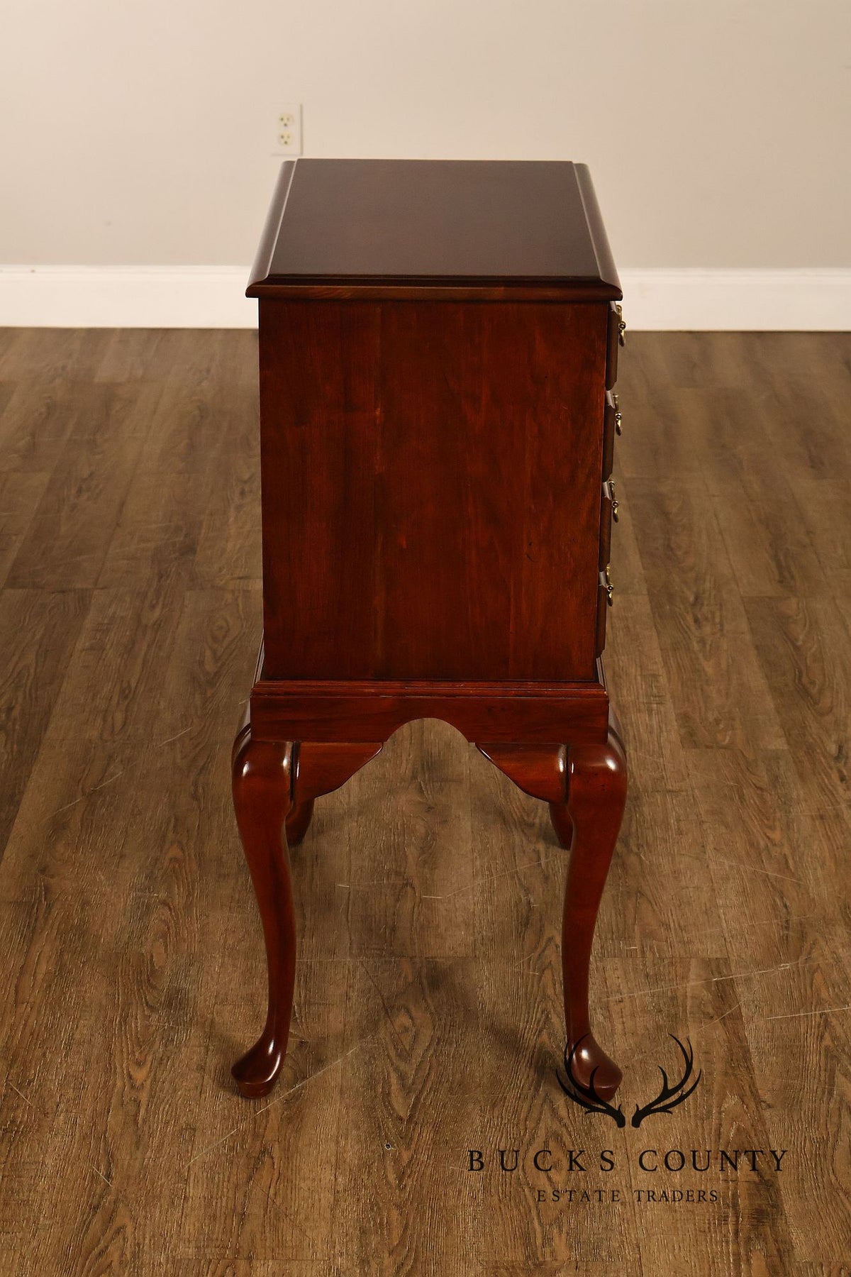 Chippendale Style Mahogany Four Drawer Silver Chest On Stand