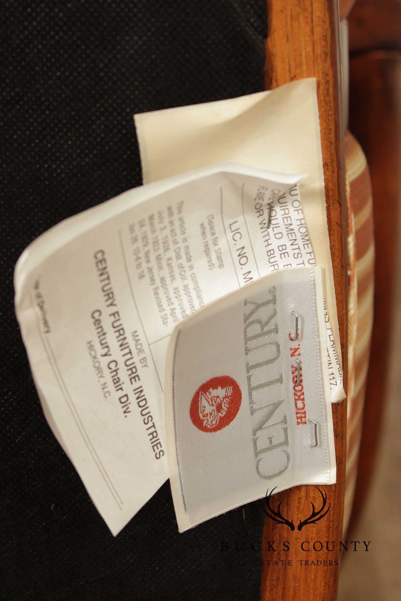 Century Chair Co. Art Deco Style Pair of Armchairs