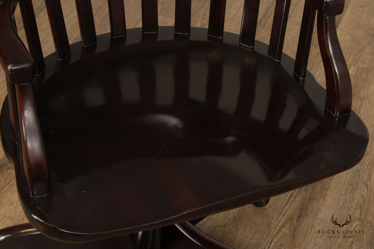 Adjustable Rolling Banker's Office Chair