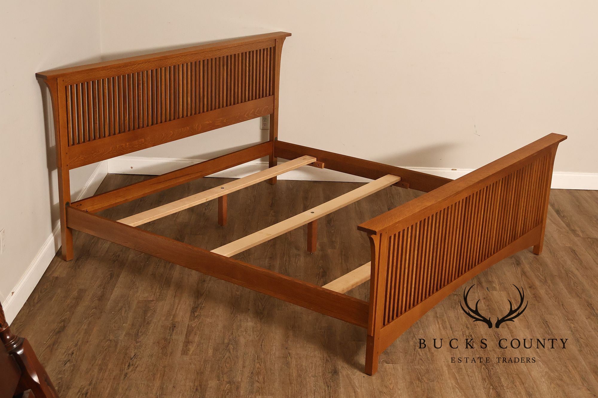 Stickley Mission Collection King Size Spindle Bed