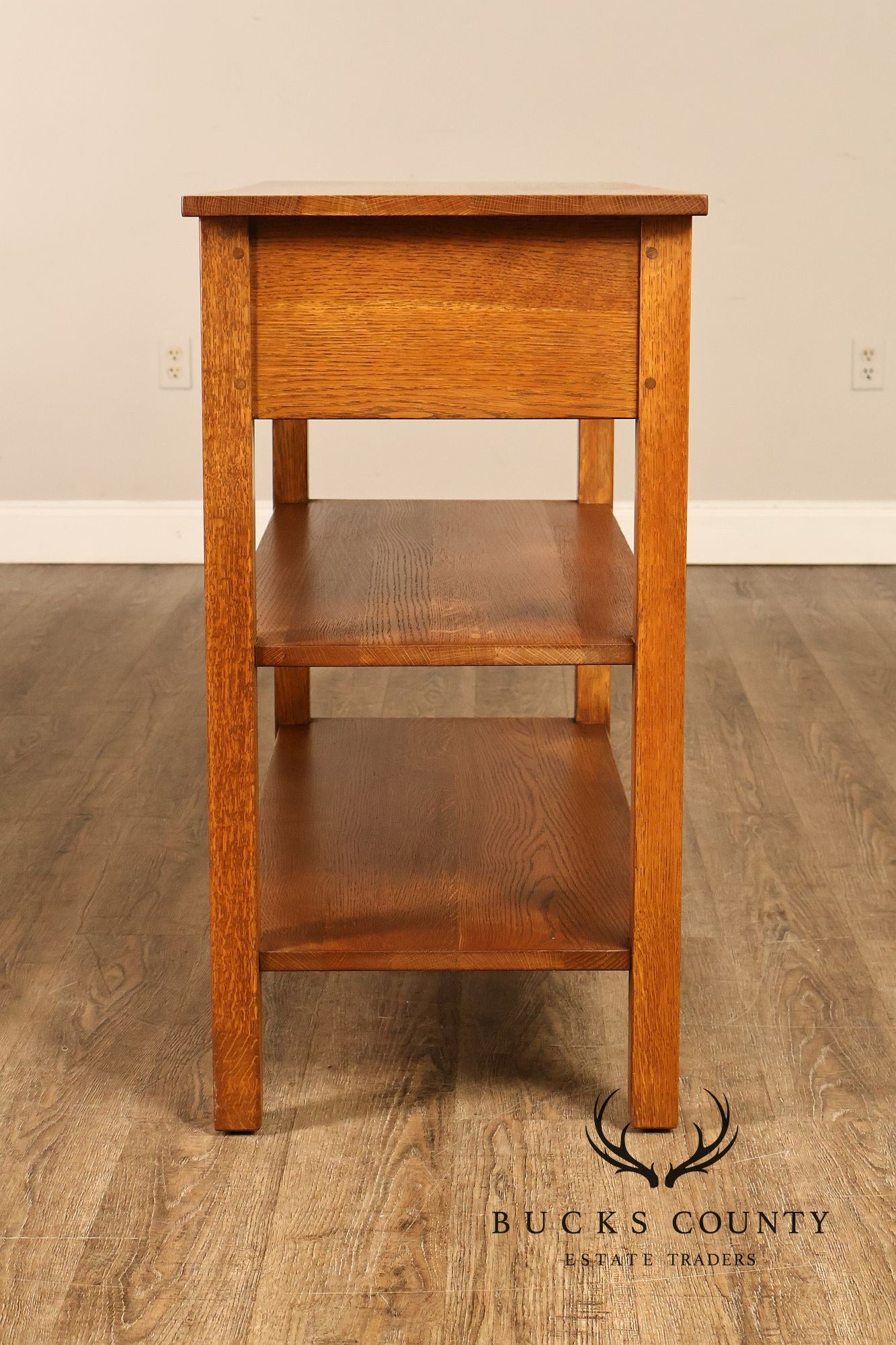 Stickley Mission Collection Oak Console Sofa Table