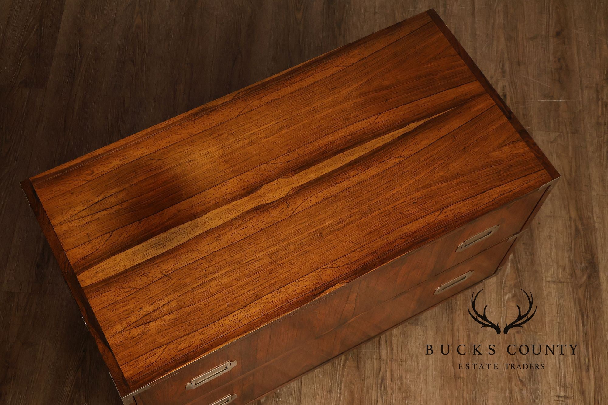 Baker Campaign Style Rosewood Low Chest
