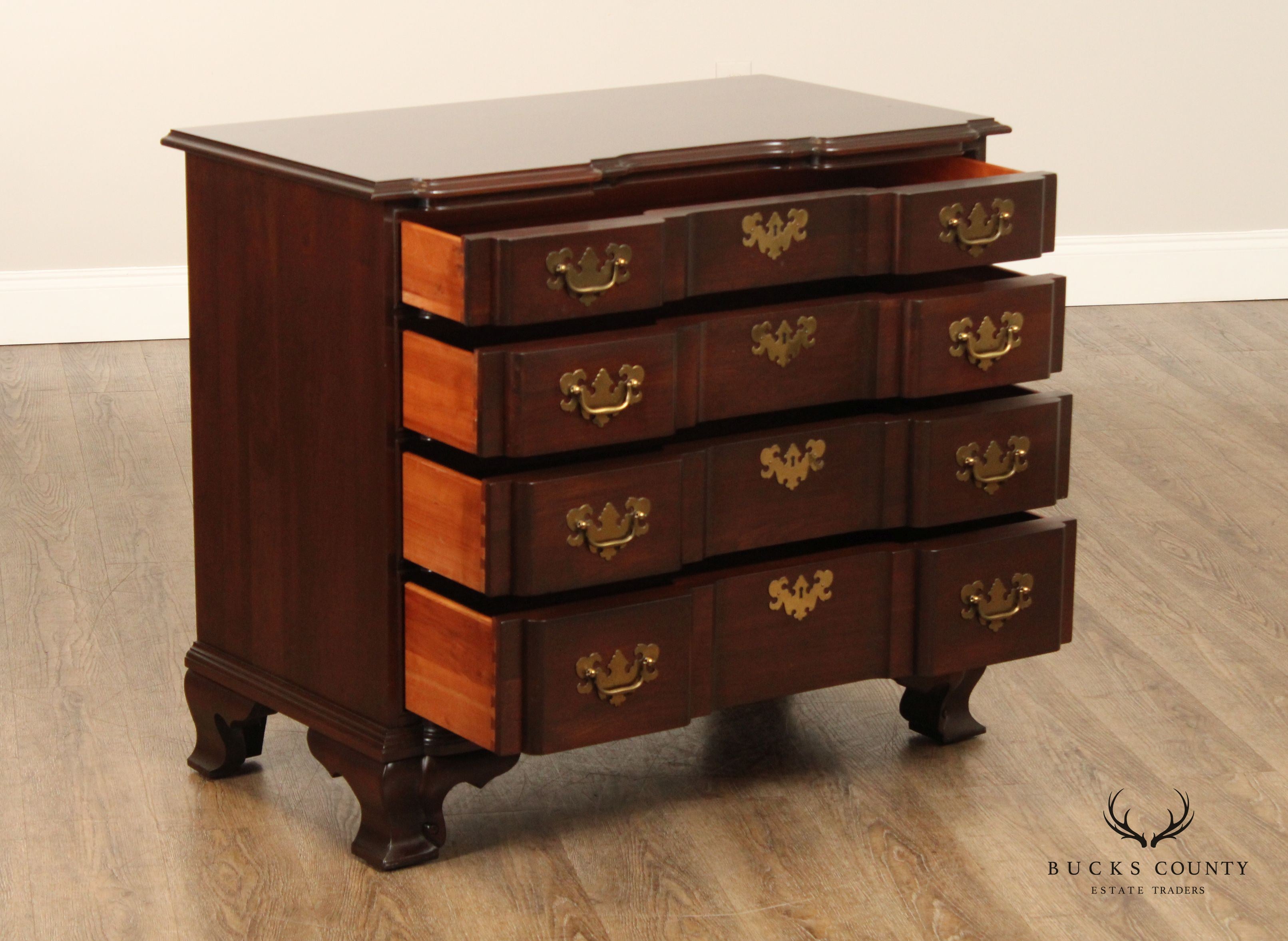 Ethan Allen 'Georgian Court' Cherry Blockfront Chest