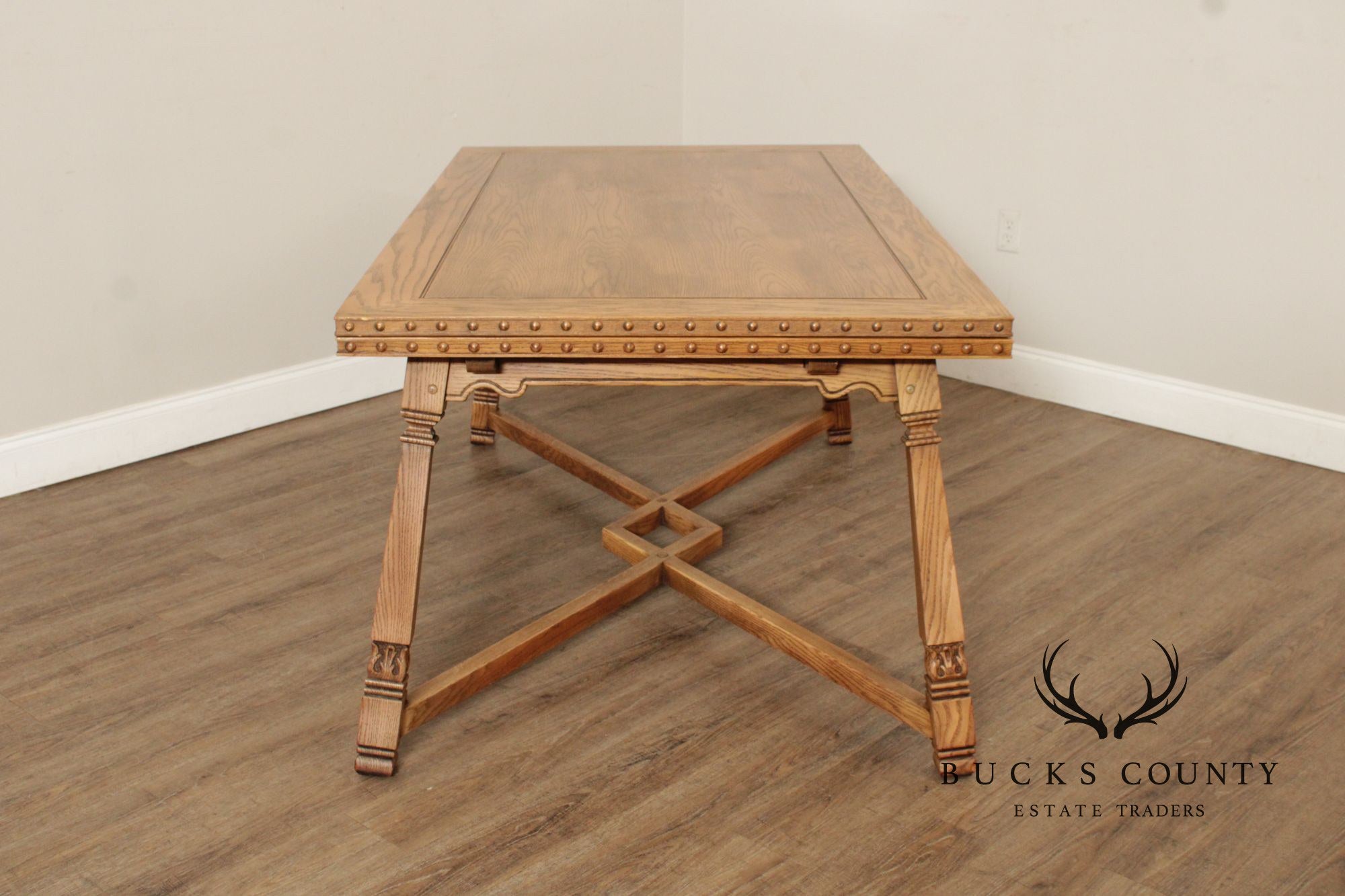 Romweber Viking Oak Draw-Leaf Dining Table
