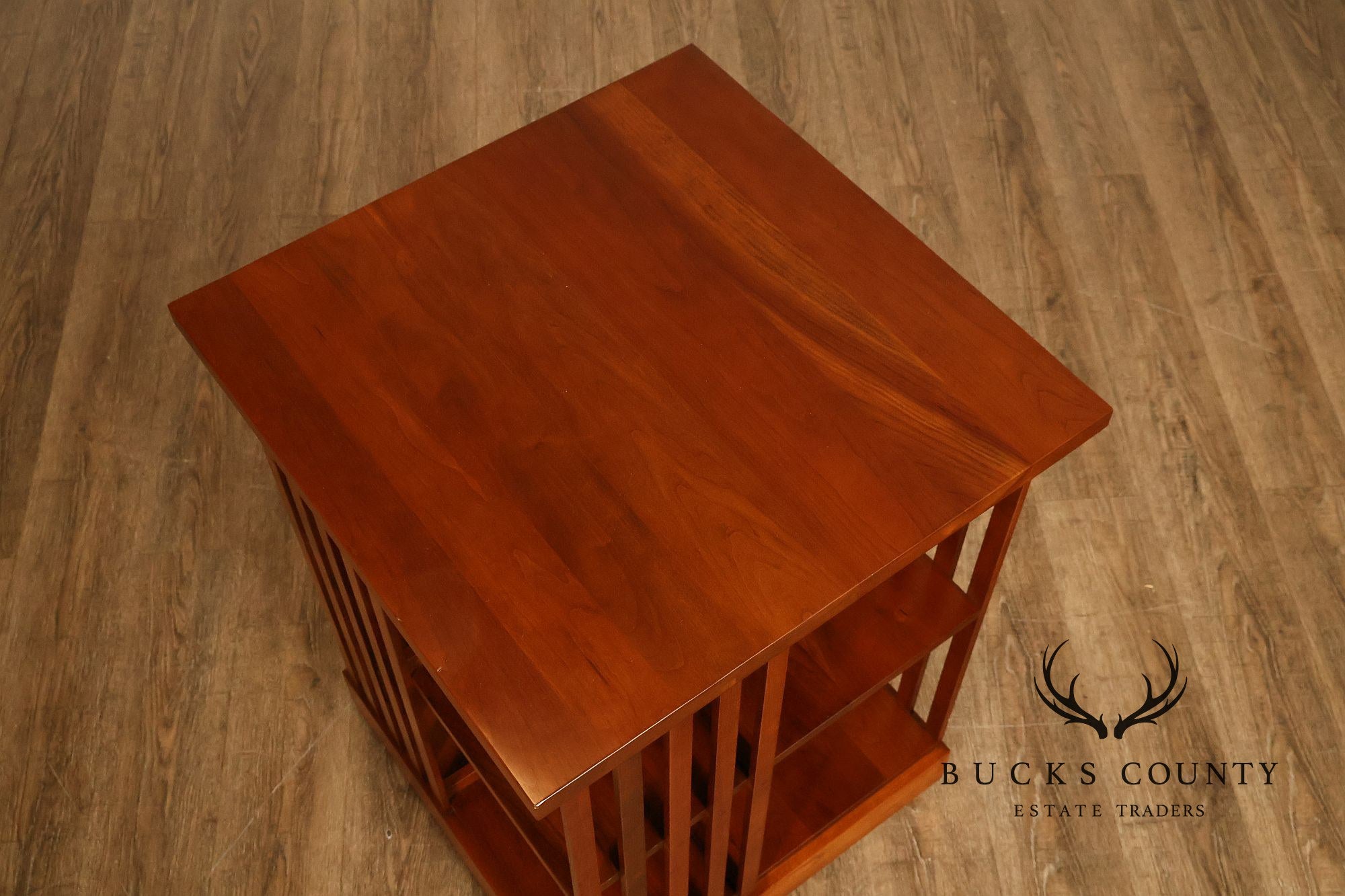 Stickley Mission Collection Harvey Ellis Cherry Revolving Bookcase