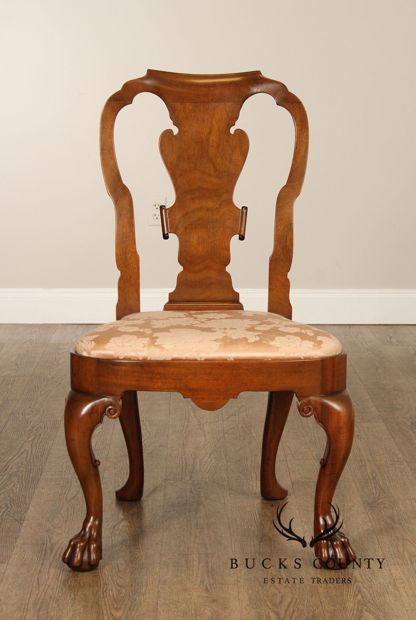 Kittinger Colonial Williamsburg Collection Set Of Four Mahogany Georgian Style Dining Chairs CW180
