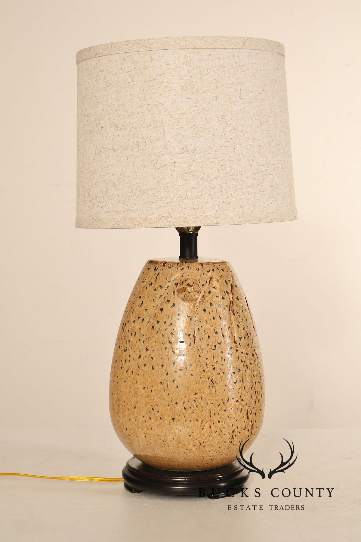 Sun-Lite Organic Modern Style Porcelain Table Lamp (repaired)