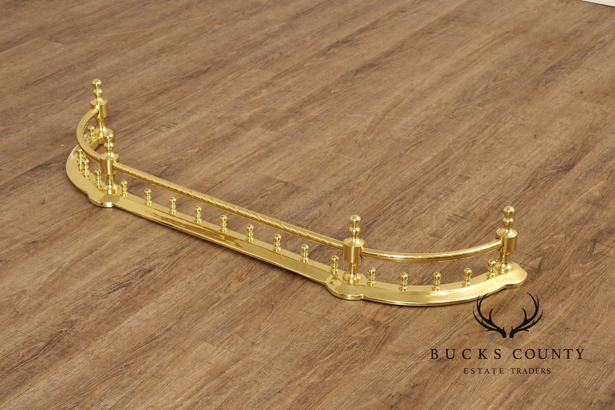 Traditional Polished Brass Fireplace Fender