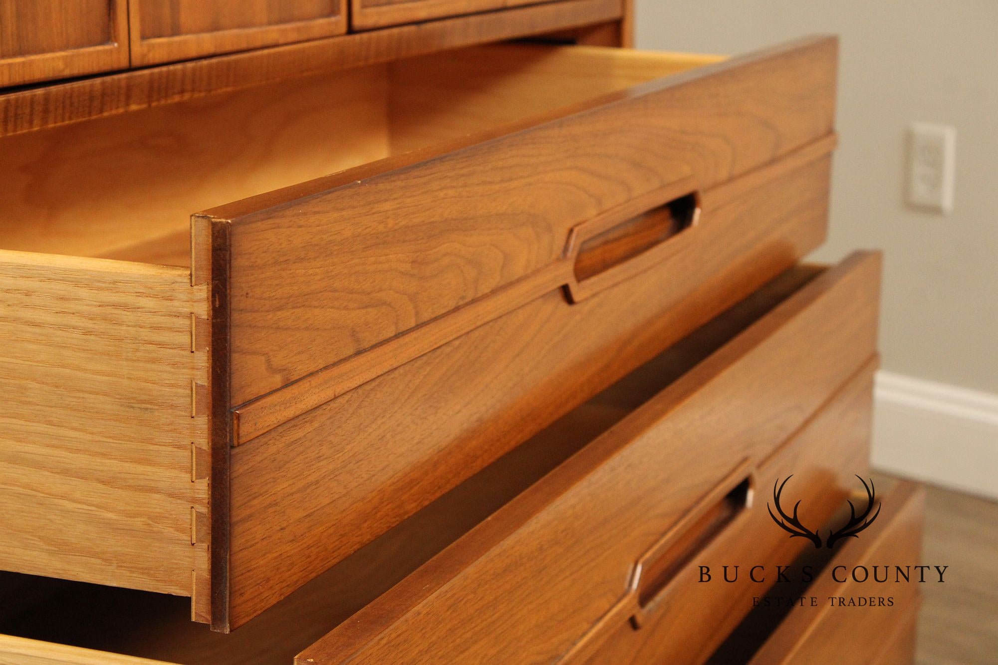 Mid Century Modern Walnut Tall Chest