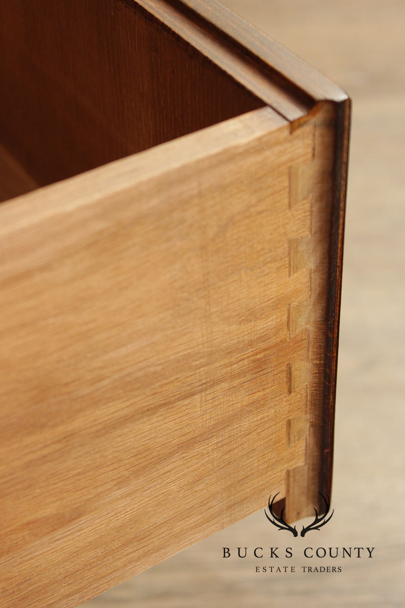 Heritage Mid Century Modern Pair of Walnut Two-Drawer Nightstands