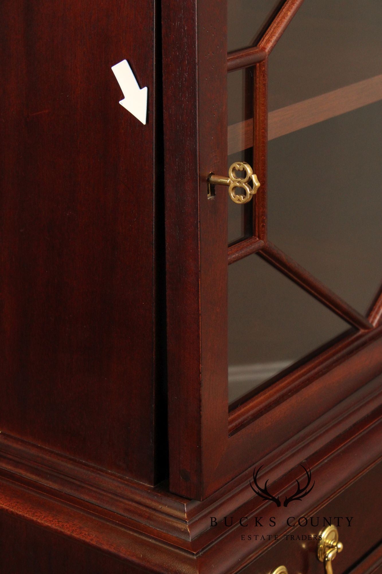 Hickory Chair Winterthur Country Estate Collection Mahogany Bookcase Cabinet