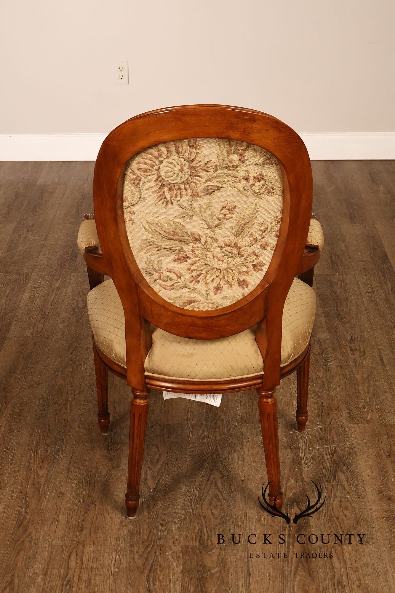 Stickley Louis XVI Directore Style Set Of Six Cherry Dining Chairs