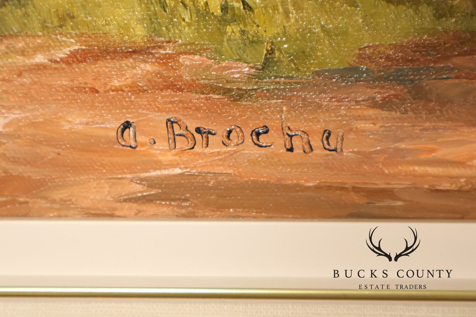 Aline Brochu Oil Painting, 'Rendez-Vous à L'Epicerie'