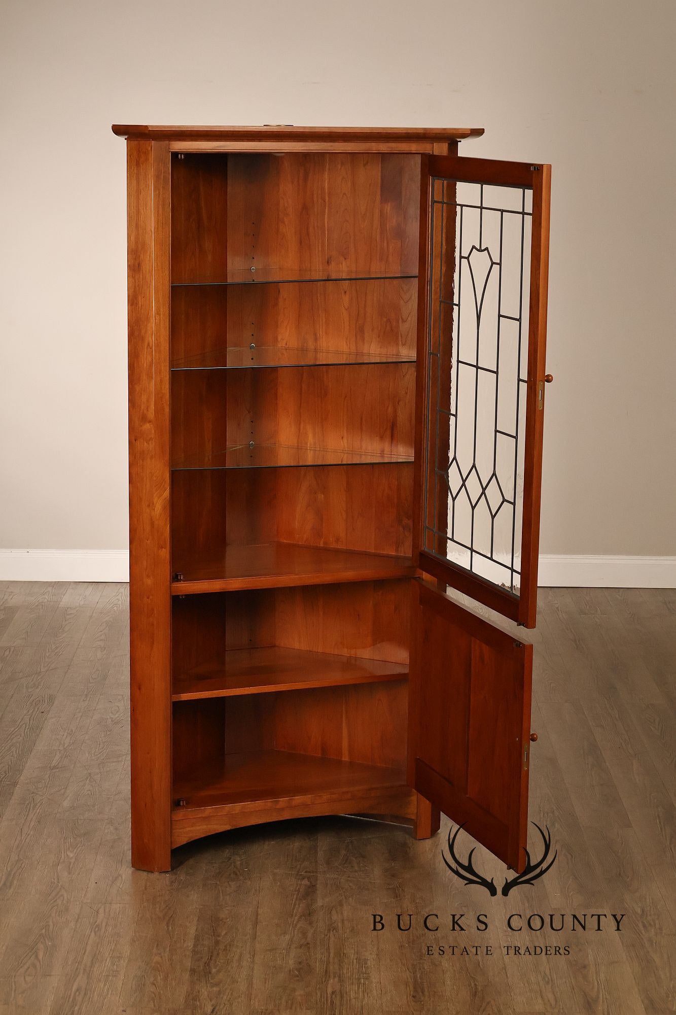 Stickley Mission Collection Cherry Corner Cabinet