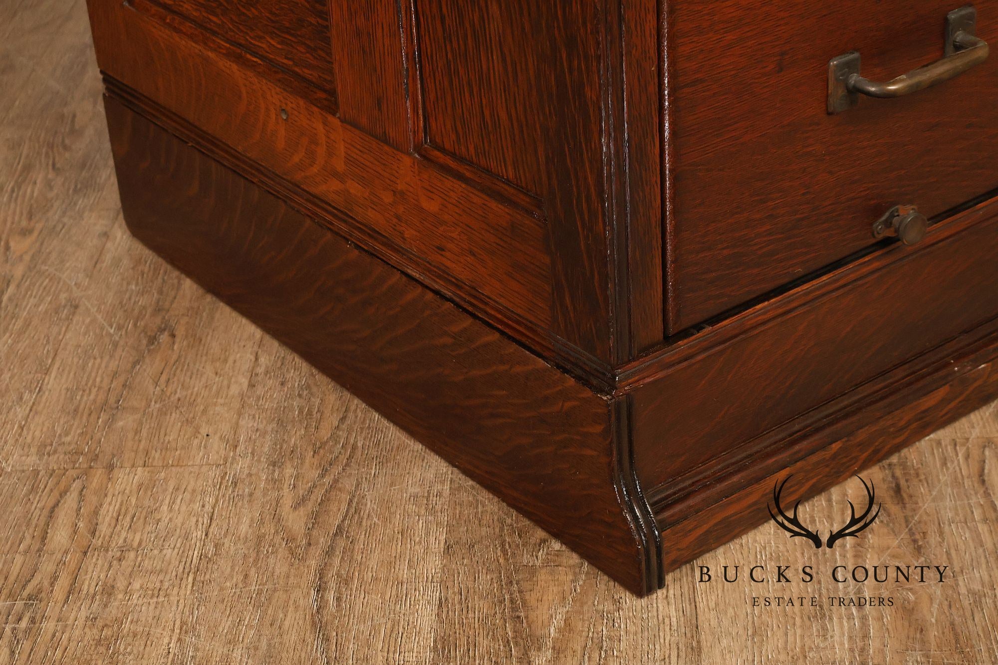 Yawman & Erbe Antique Oak Multi-Drawer File Cabinet