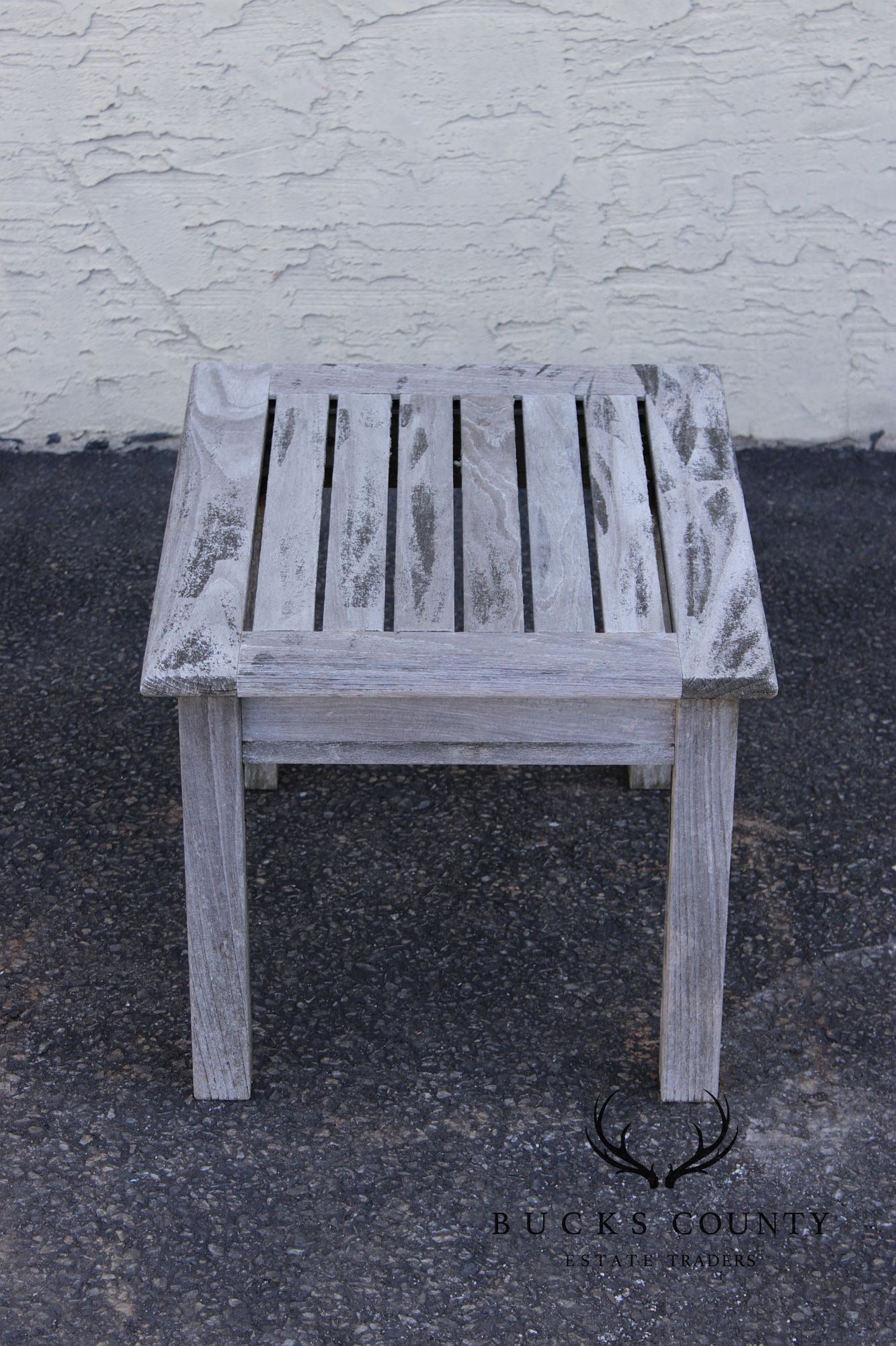 Gloster Pair of Teak Outdoor End Tables