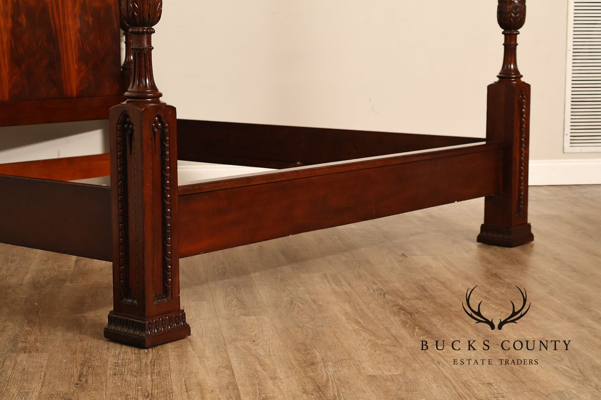 Oscar De La Renta For Century Furniture Mahogany King Size Poster Bed