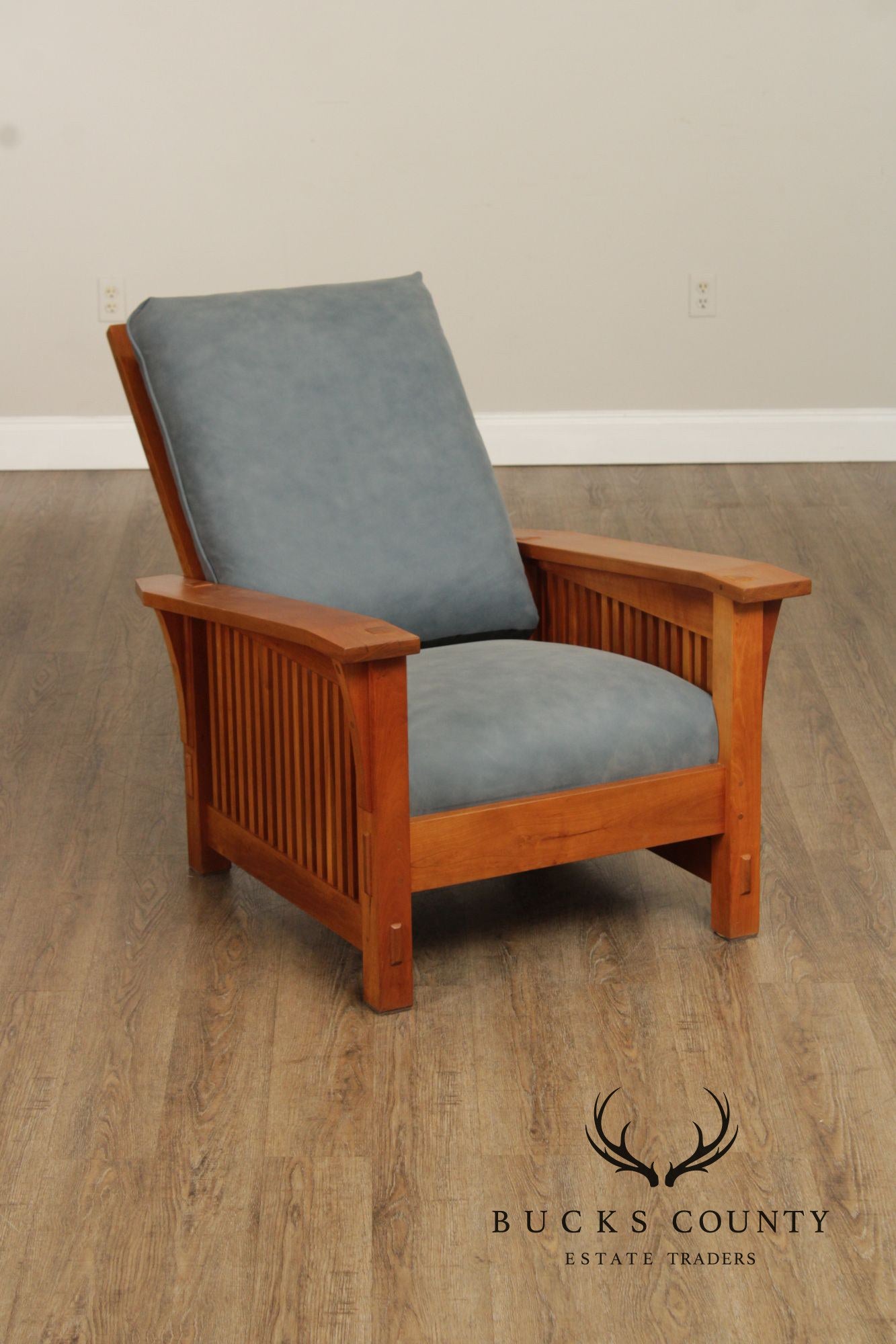 Stickley Mission Collection Cherry Spindle Morris Chair