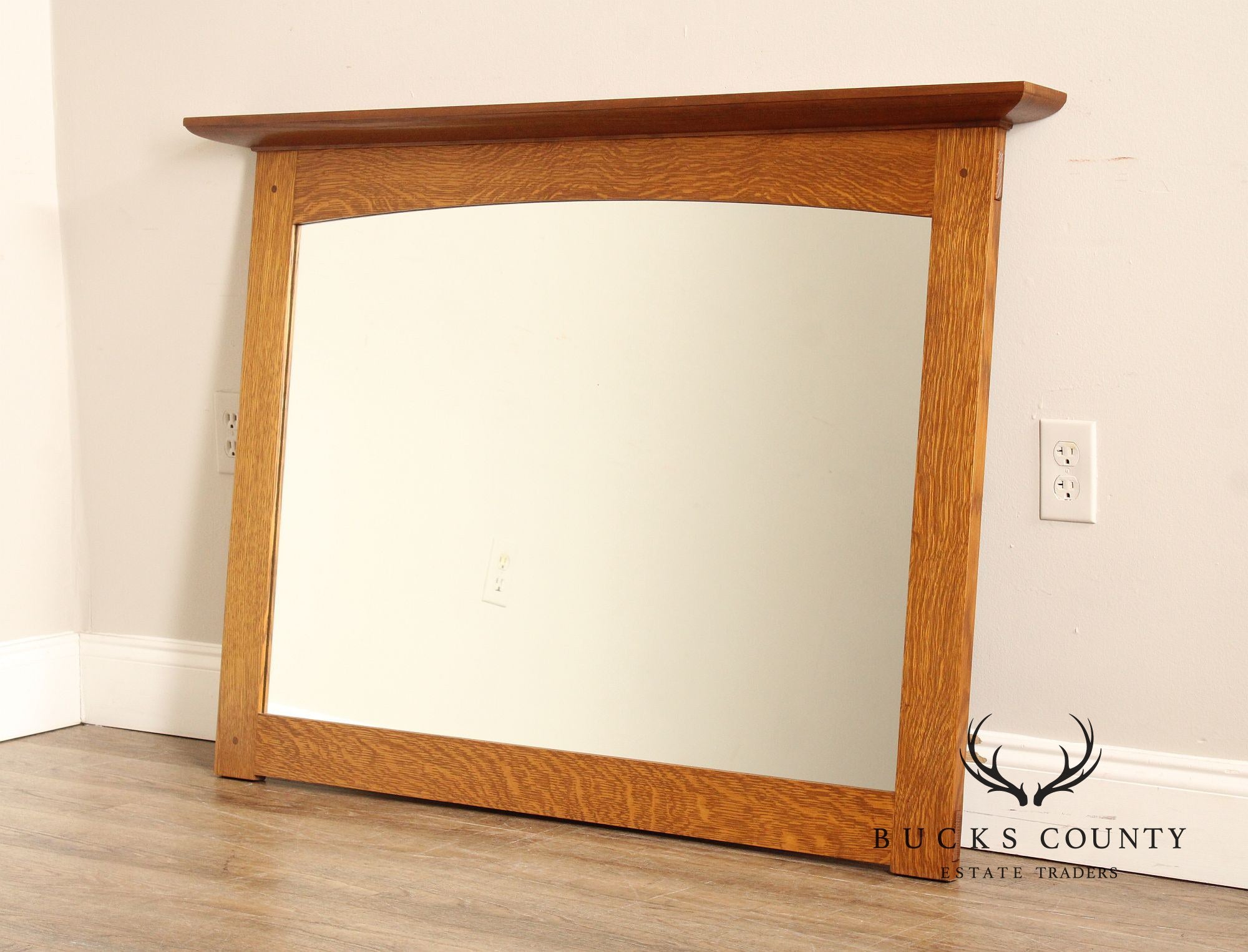 Stickley Mission Collection Oak Wall Mirror