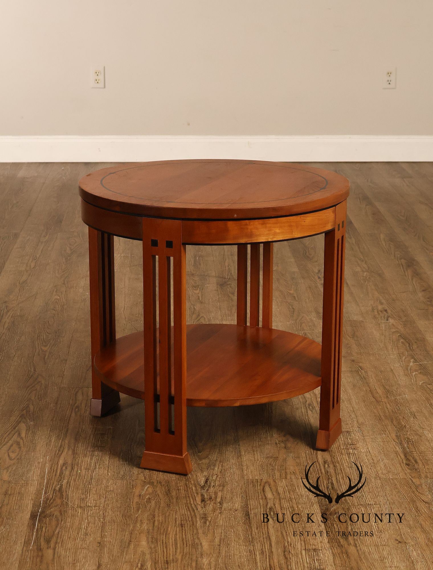 Stickley 21st Century Collection Round Cherry Lamp Table
