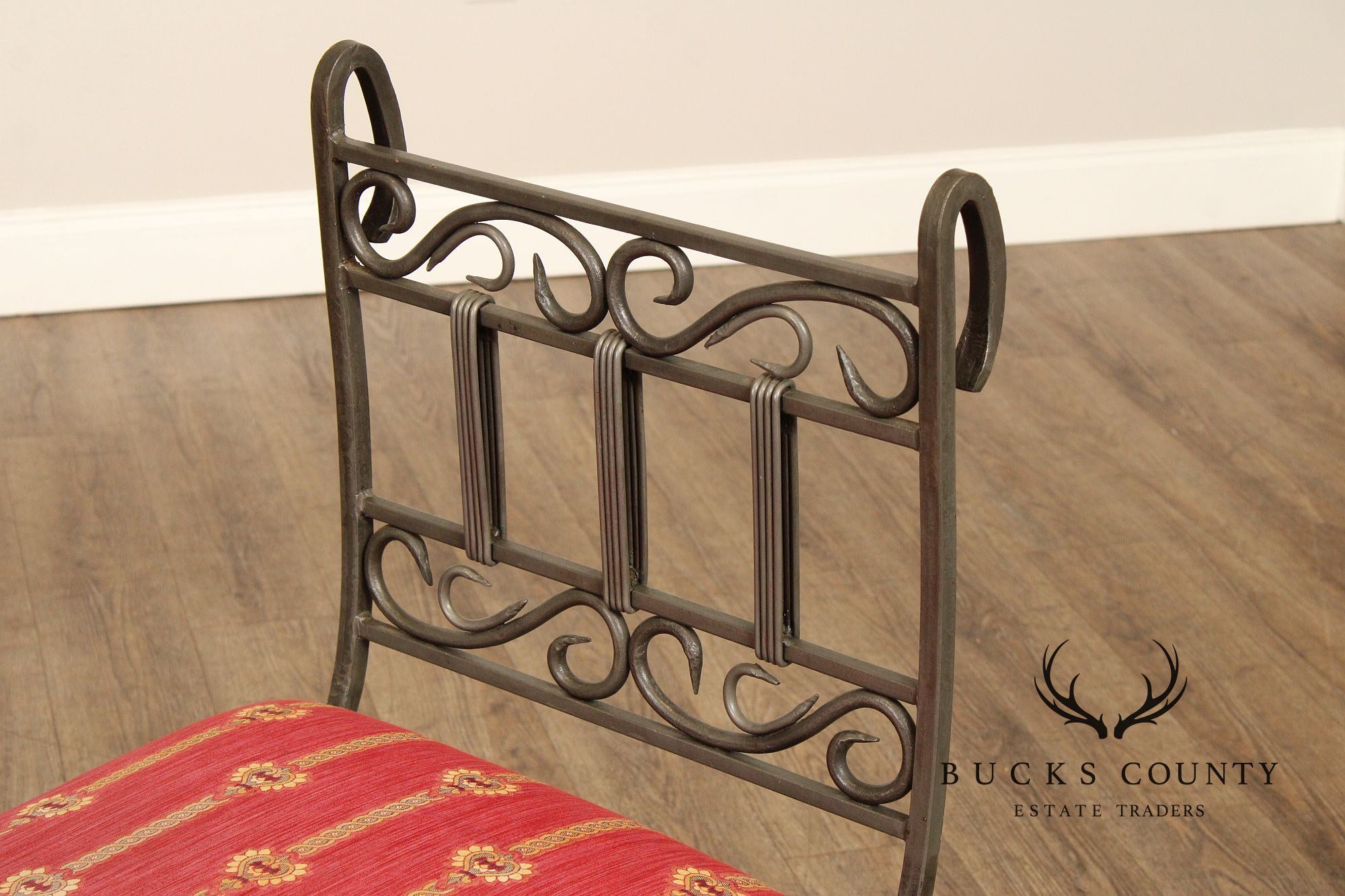 Vintage Wrought Iron Chaise Lounge