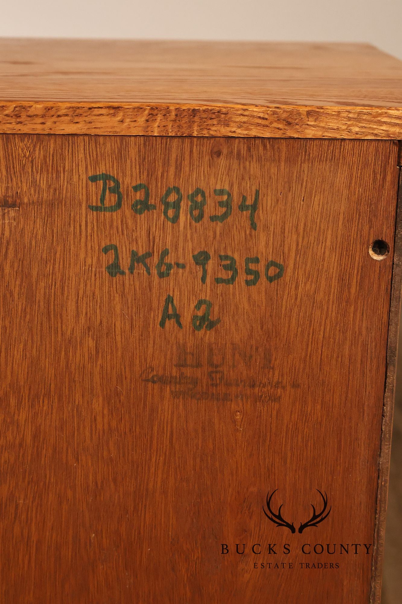 Hunt Country Furniture Oak Five Drawer High Chest