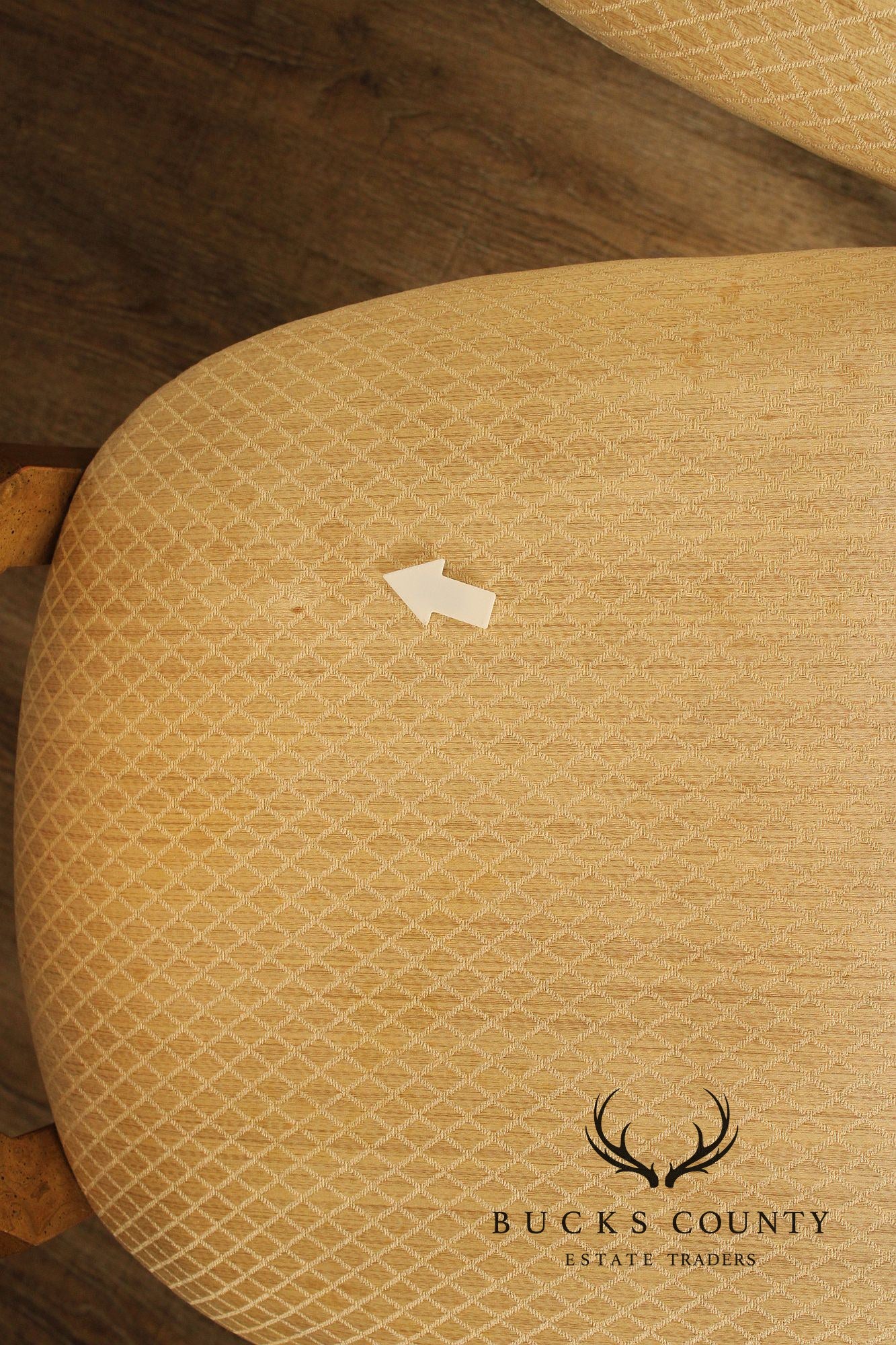 Biedermeier Style Set of Four Burlwood Dining Chairs