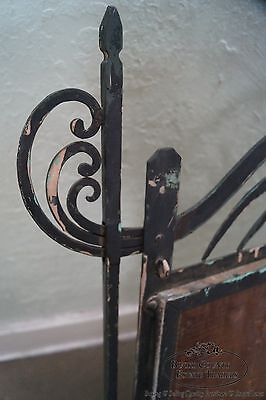 Hand Wrought Iron Southwest Hanging Mirror w/ Demilune Marble Console