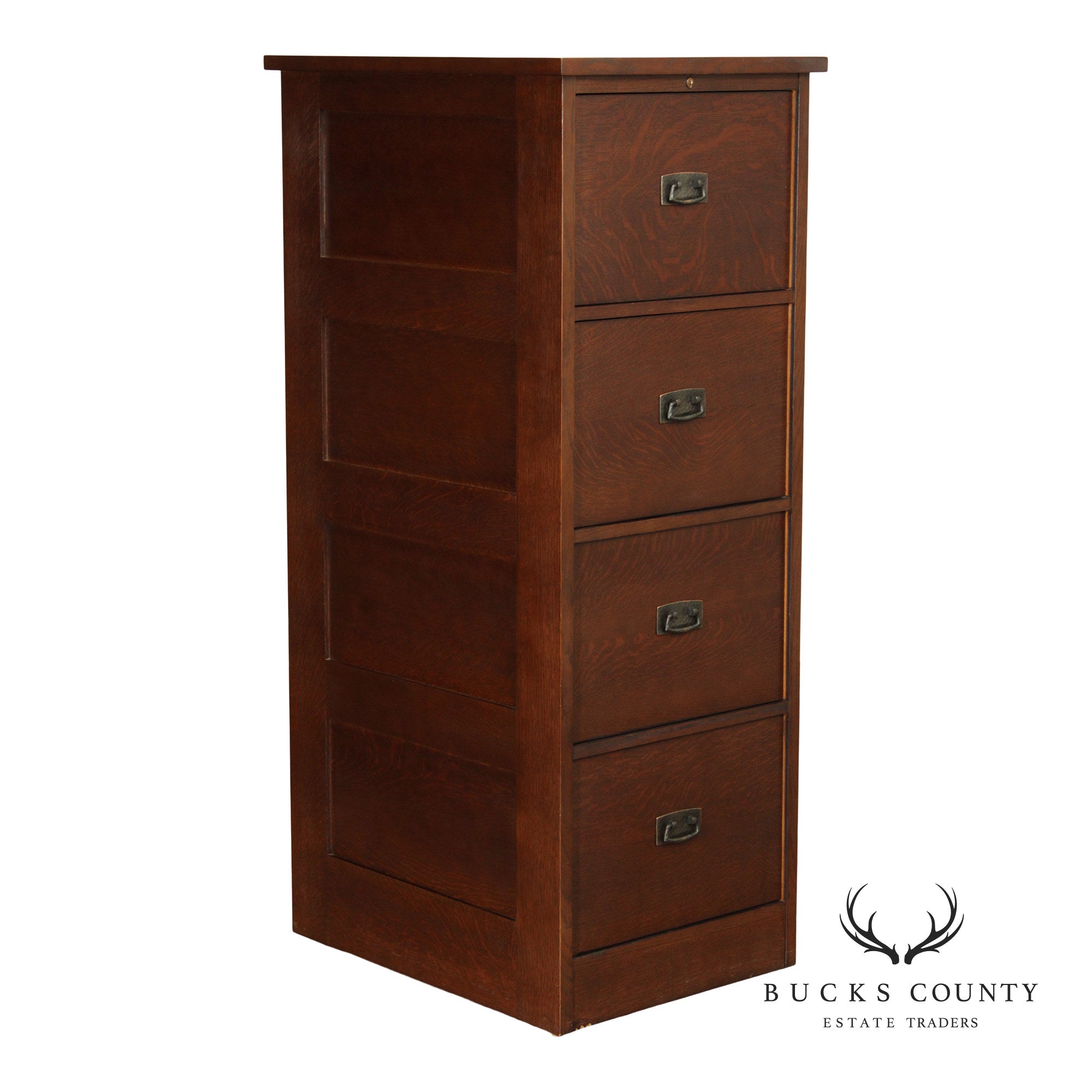 Stickley Mission Collection Oak Four Drawer File Cabinet