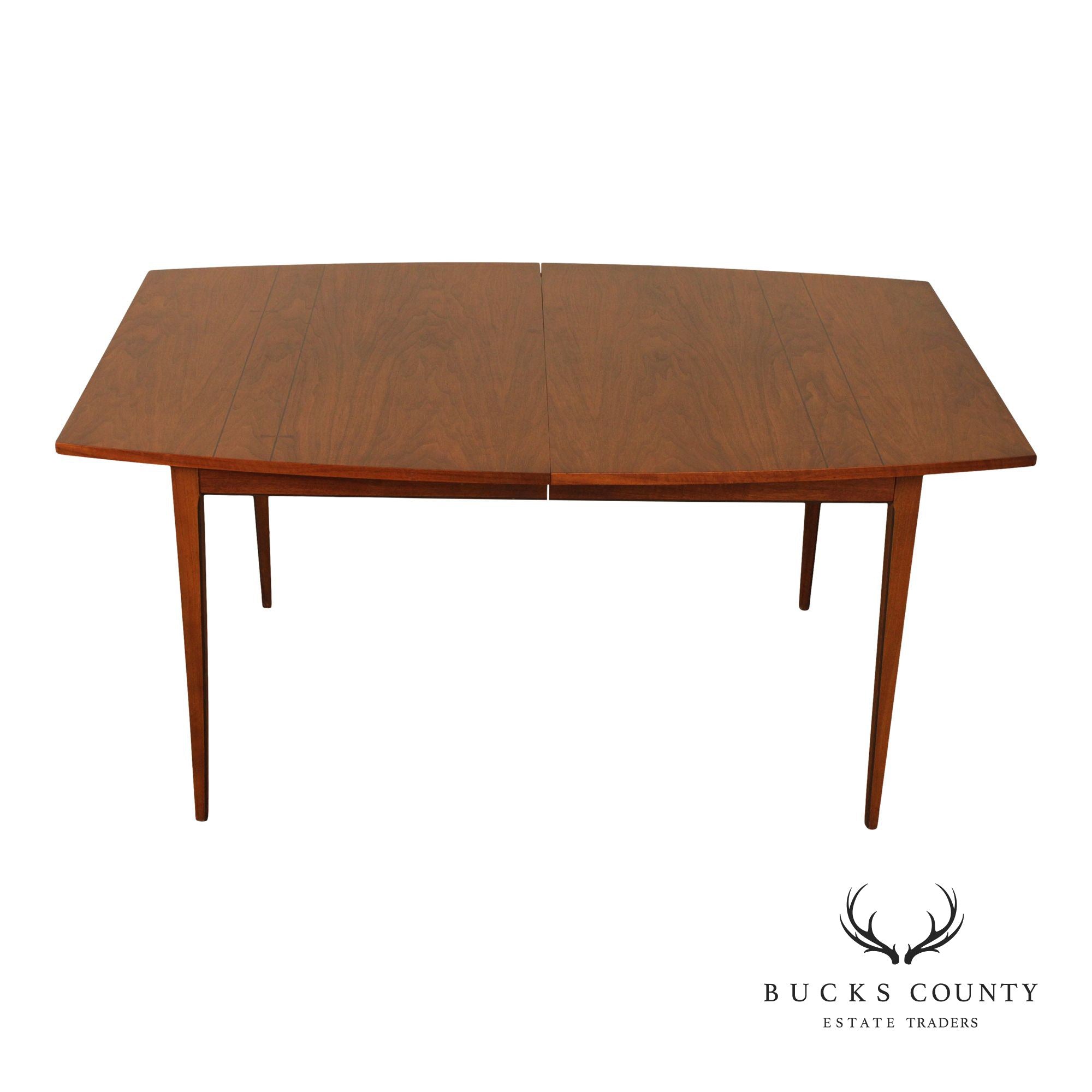 Lane 'Tuxedo' Mid Century Modern Extendable Walnut Dining Table