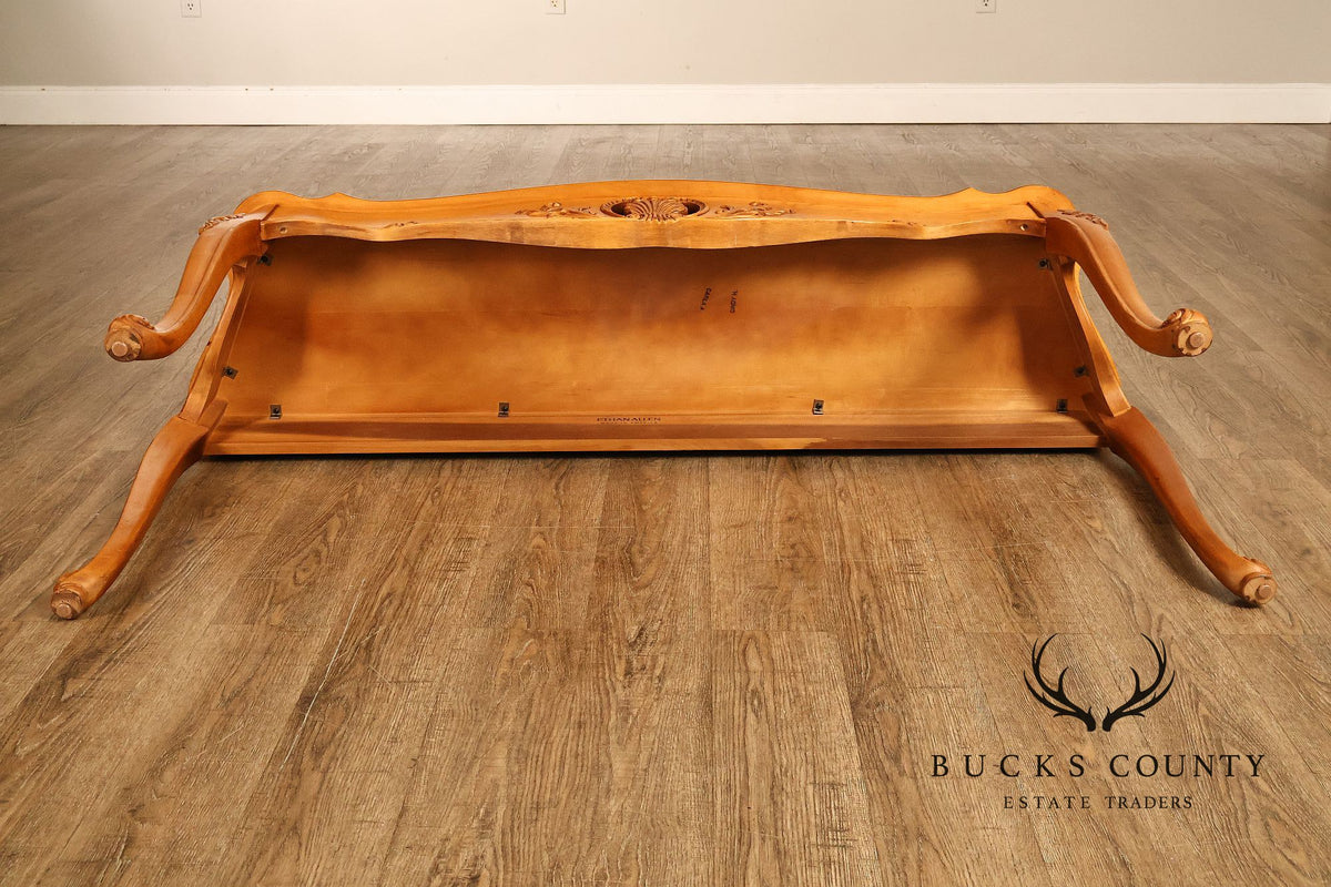 Ethan Allen 'Legacy' Carved Maple Console