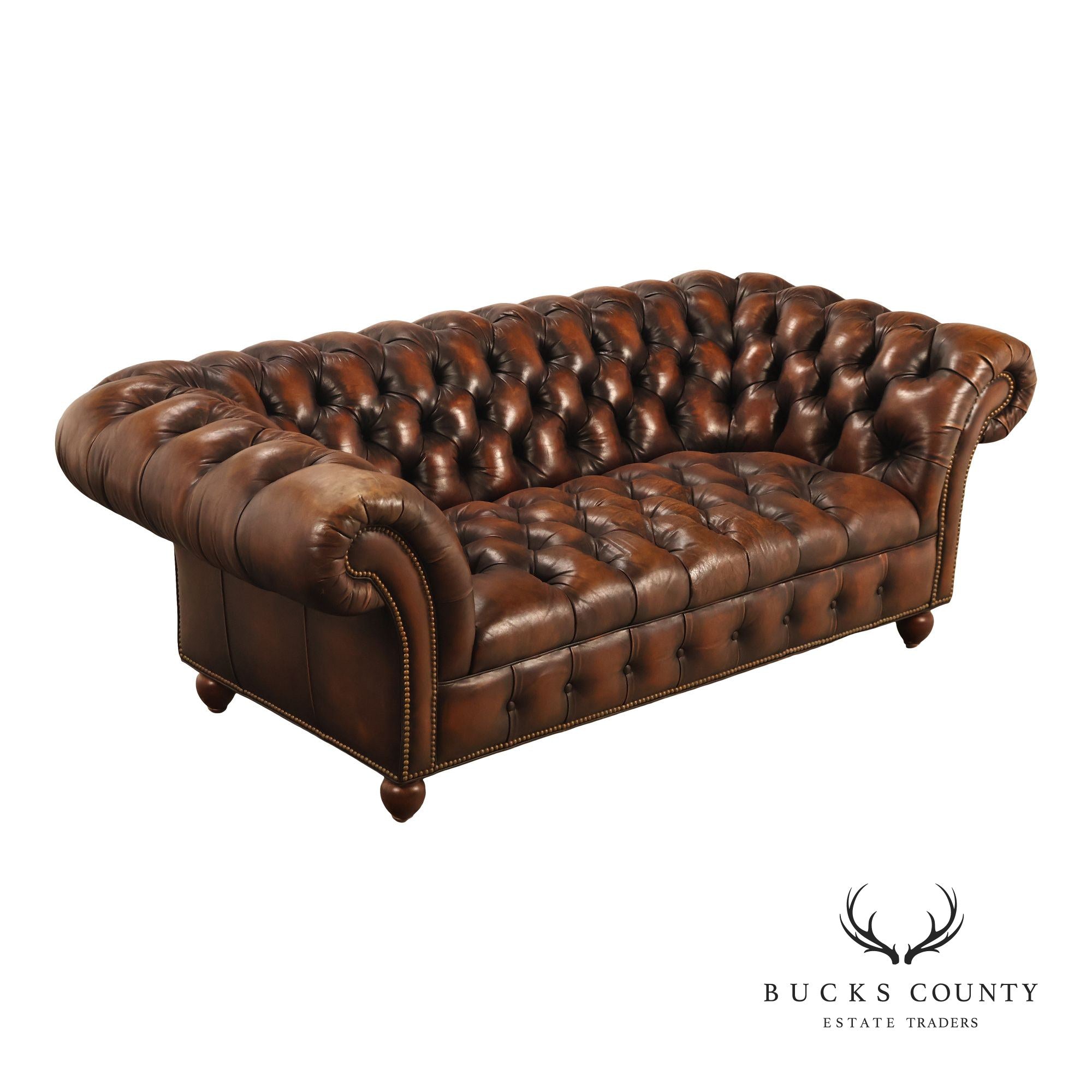 Hancock & Moore Leather Chesterfield Sofa