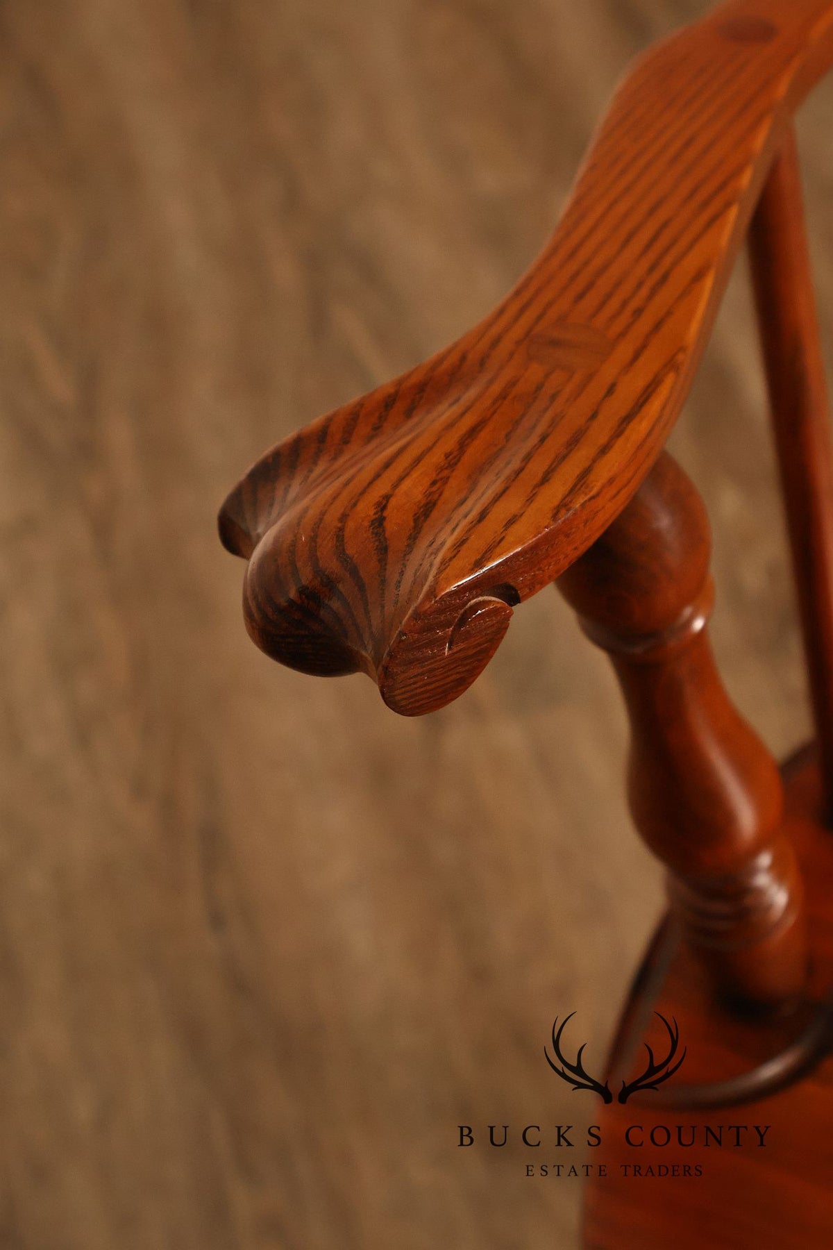 Nichols and Stone Pair of Oak Windsor Armchairs