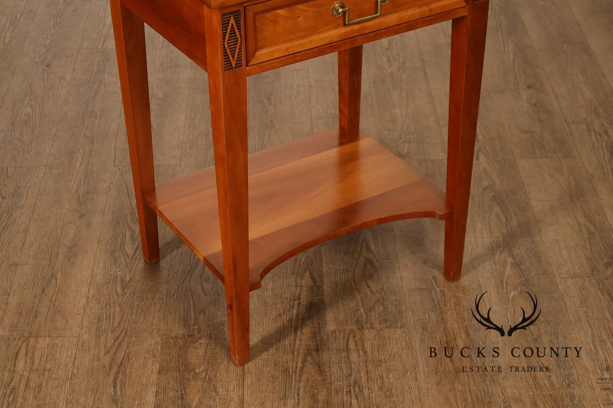 Stickley Directoire Style Cherry Pair Of End Tables