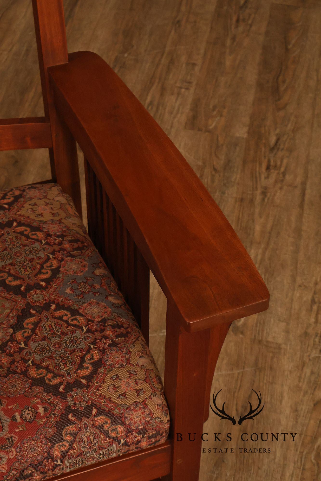 Stickley Mission Collection Cherry Spindle Armchair