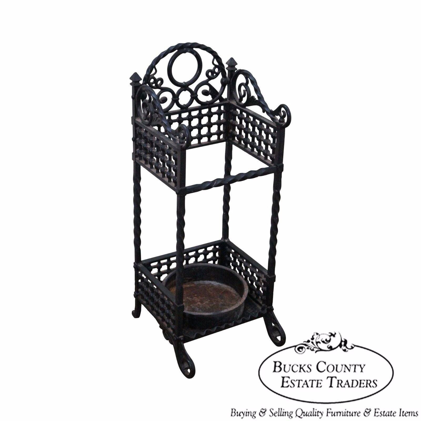 Bradley & Hubbard Antique Cast Iron Cane Stand