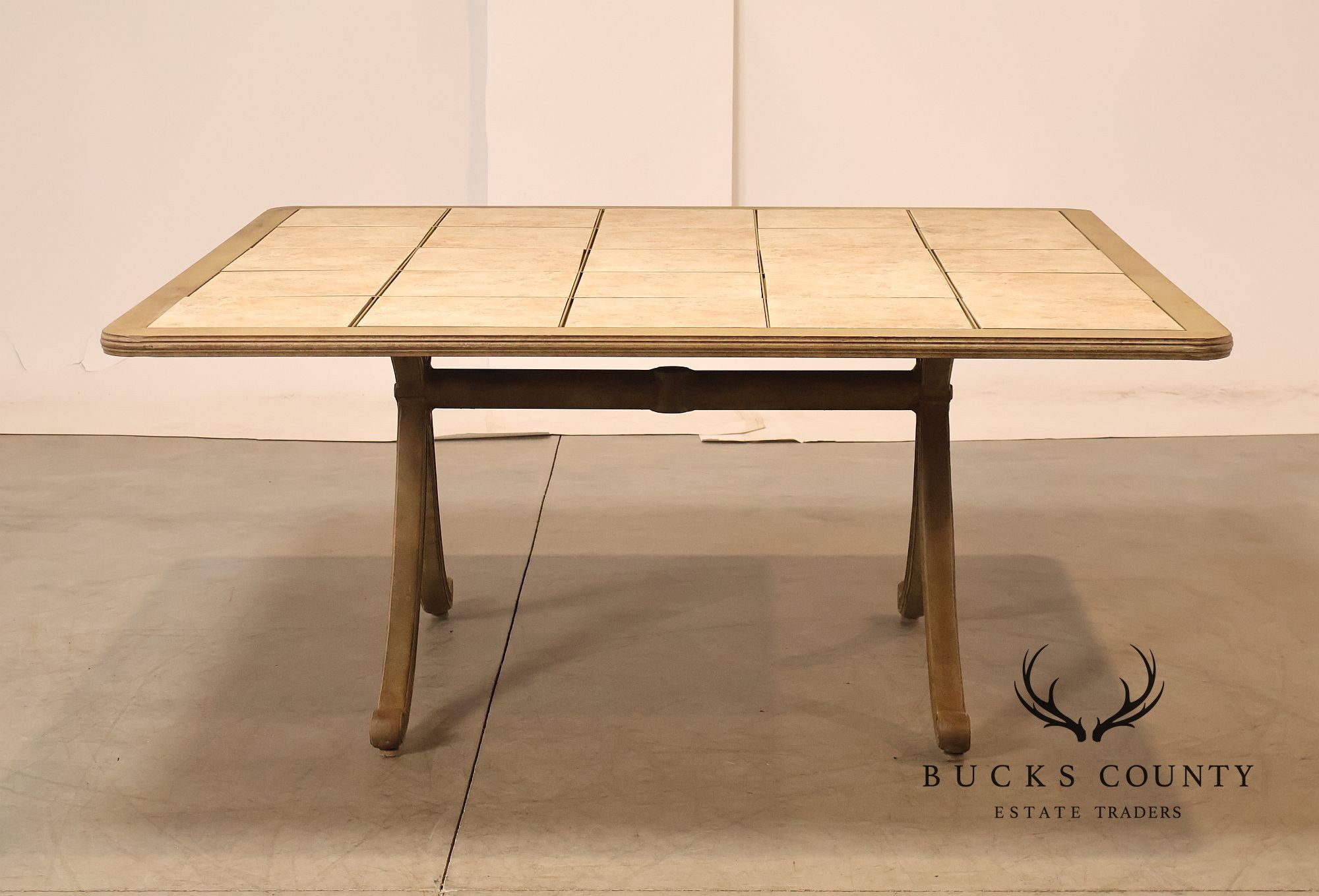 Woodard 'Landgrave' Outdoor Patio Tile-Top Dining Table
