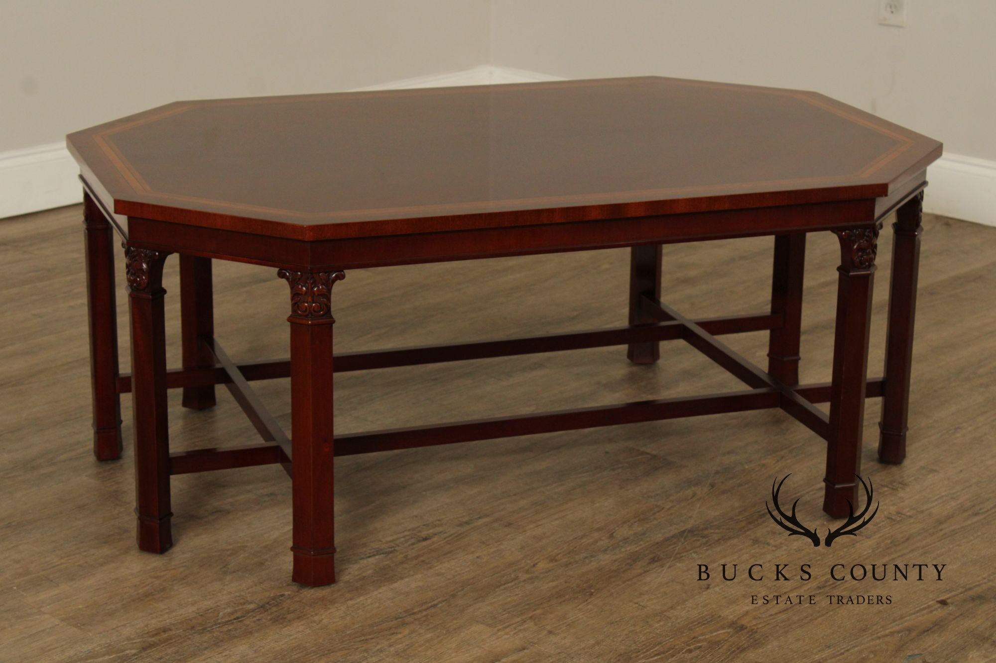 Kindel Georgian Style Mahogany Coffee Table