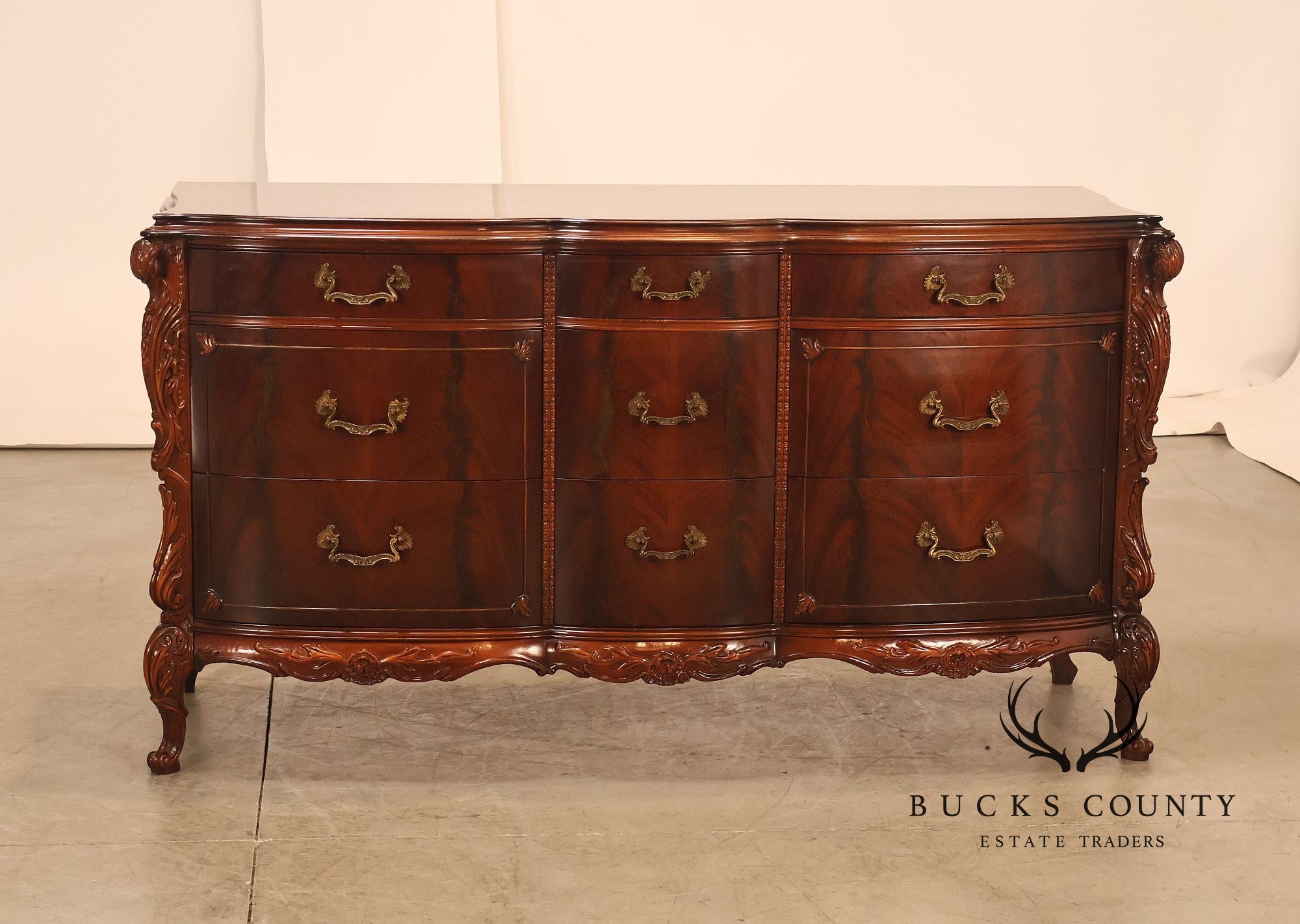 Vintage 1940s Mahogany Chest of Drawers