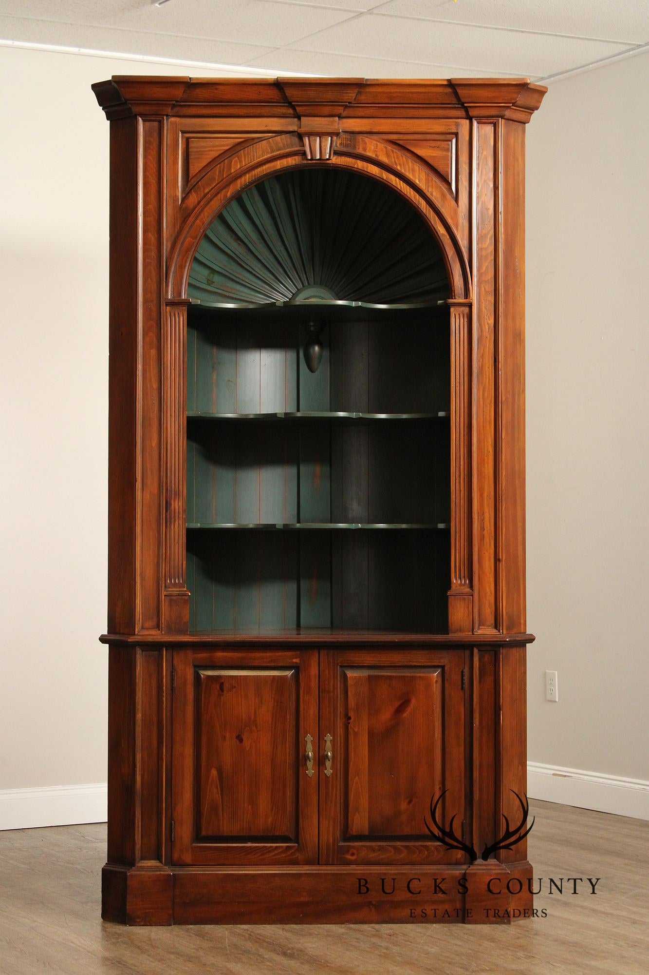 Harden Chippendale Style Pine Corner Cabinet